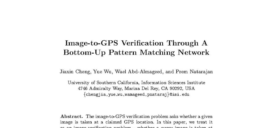 Image-GPS paper teaser